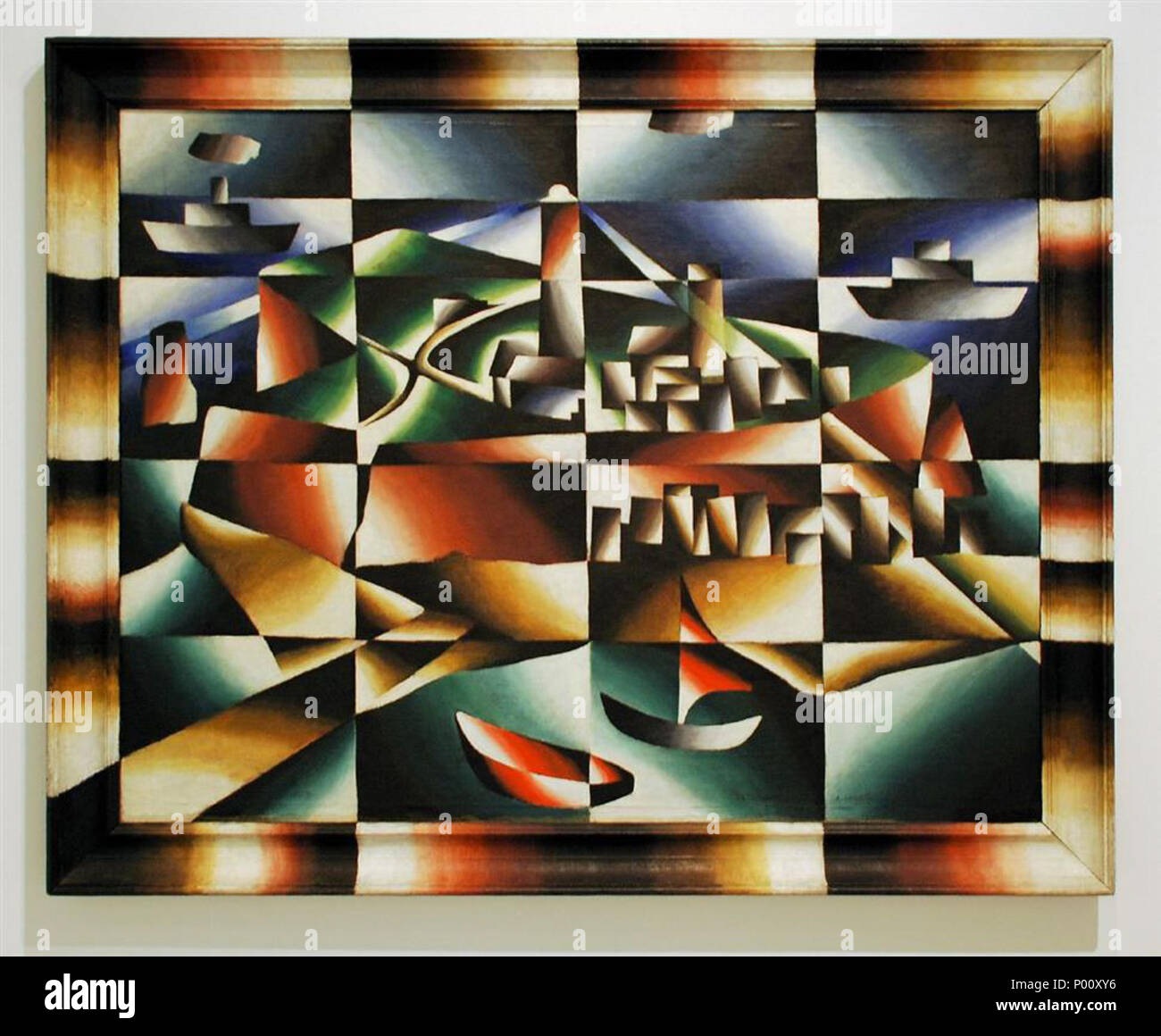 . Anglais : Travaux de Arthur Segal . avant 1944. Arthur Segal (1875-1944) 92 Segal - Helgoland-1923 Banque D'Images