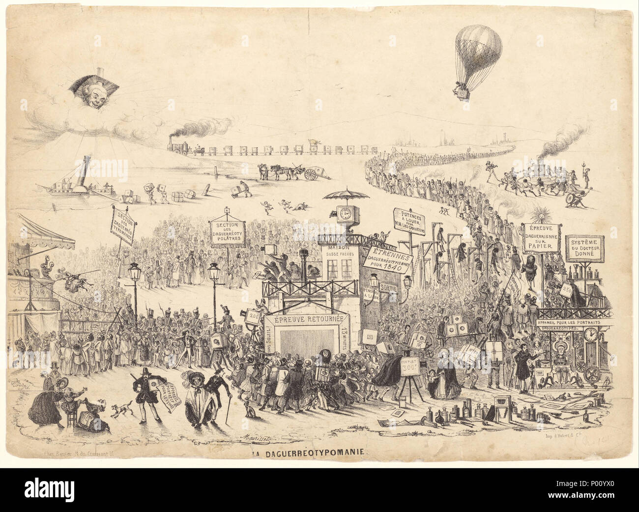 . Daguerreotypomania . 99 Décembre 1839 Théodore Maurisset (français, actif vers 1839) - Daguerreotypomania - Google Art Project Banque D'Images