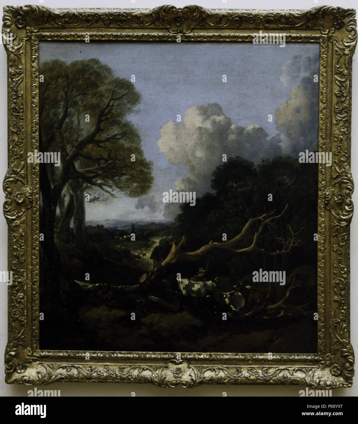 . Anglais : l'arbre tombé . probablement entre 1750 et 1753 99 Thomas Gainsborough R.A. - l'arbre tombé - 53,1 - Minneapolis Institute of Arts Banque D'Images