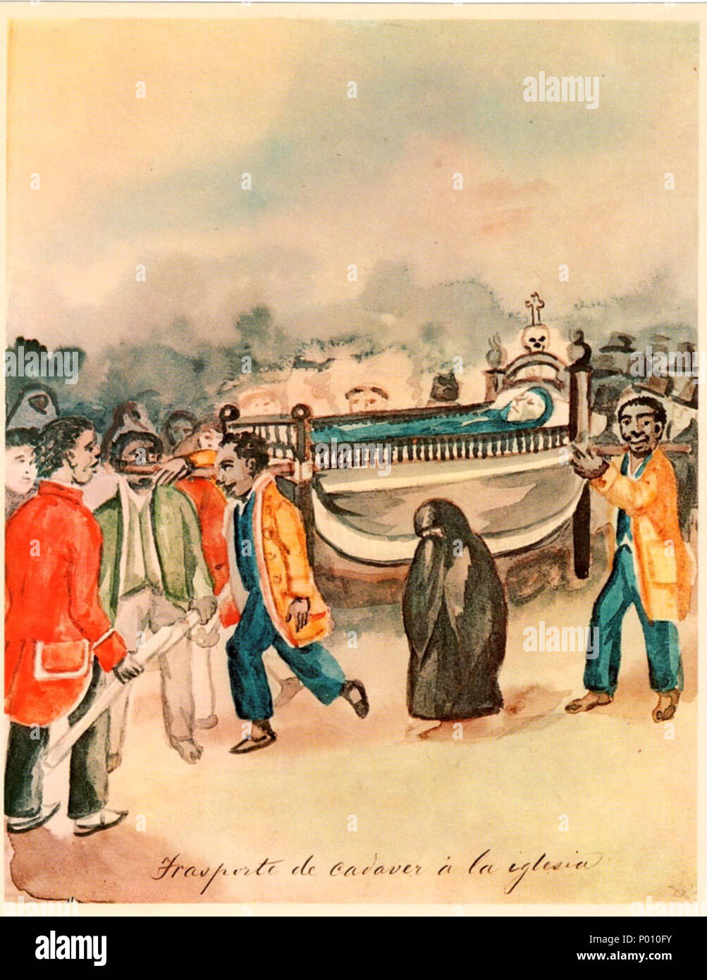 100 Trasporte de cadaver á la iglesia Banque D'Images