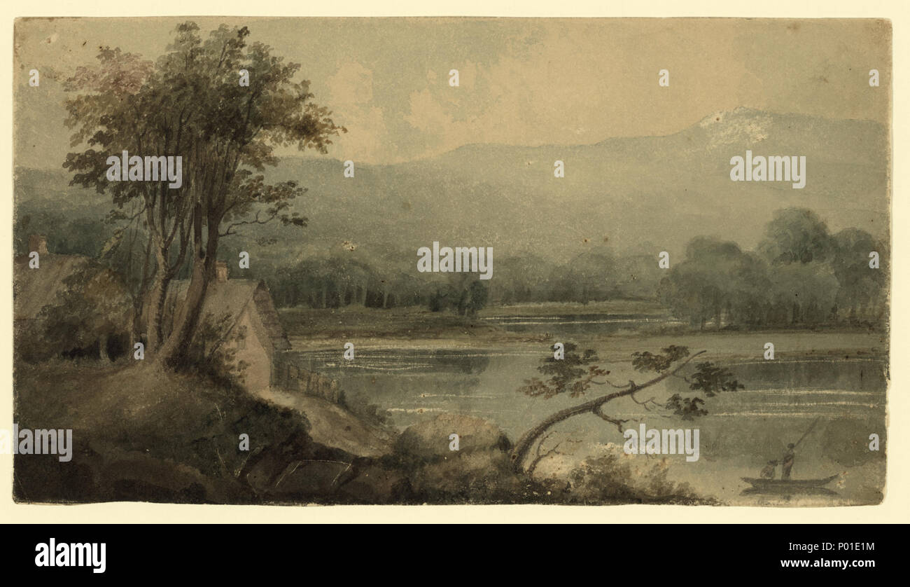 . Anglais : Titre : Albany Abstract/moyenne : 1 dessin : aquarelle et graphite underdrawing sur grattage. . 1882. Brown, Henry Kirke, 1814-1886, l'artiste 273 Albany RCAC2004661718 Banque D'Images