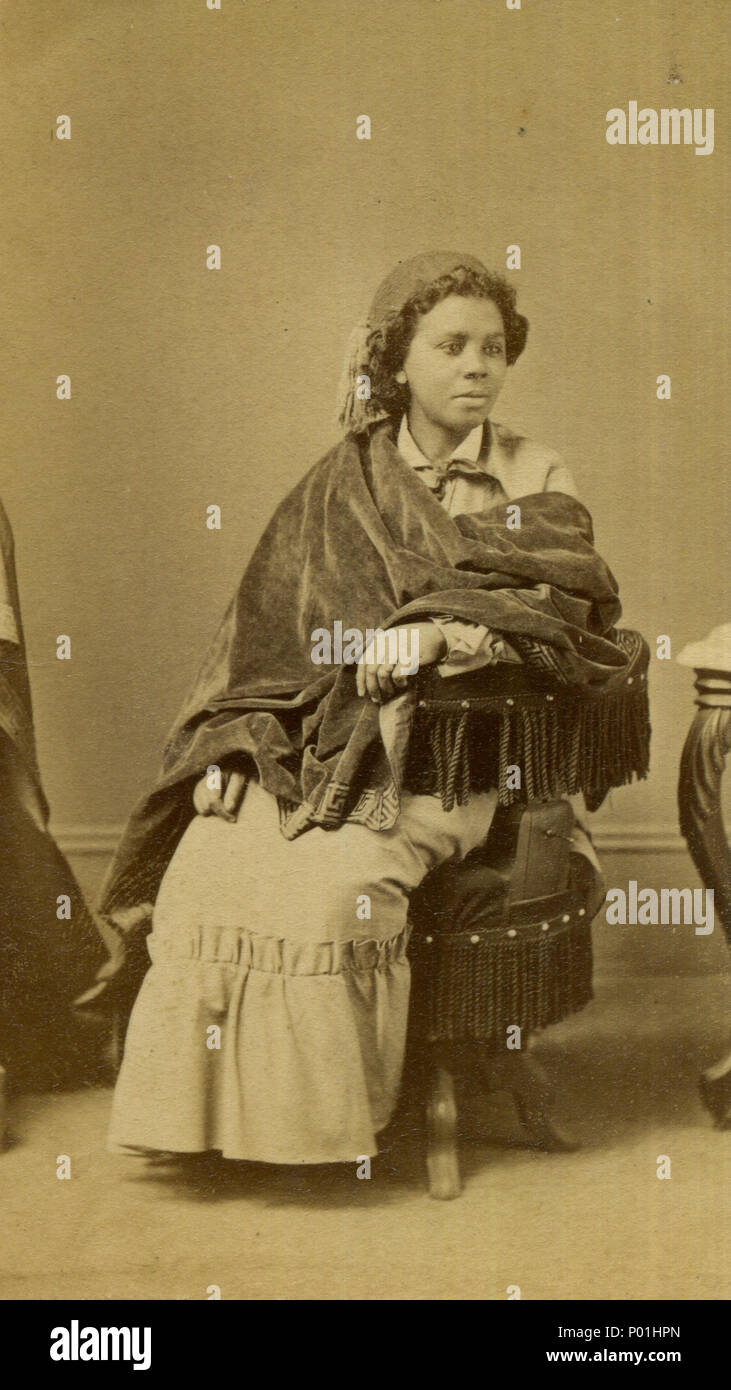 . Anglais : Edmonia Lewis carte de visite photographie . 13 mars 2013, 18:27:14. Créateur:Henry Rocher 8 Edmonia-lewis 02 Banque D'Images