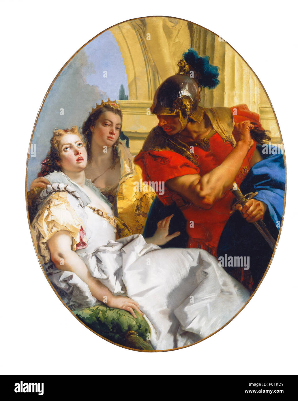 Giovanni Battista Tiepolo (Italien, 1696 - 1770 ), scène de l'histoire ancienne, c. 1750, huile sur toile, Samuel H. Kress Collection 21 Scène d'histoire ancienne G-05029-002 Banque D'Images