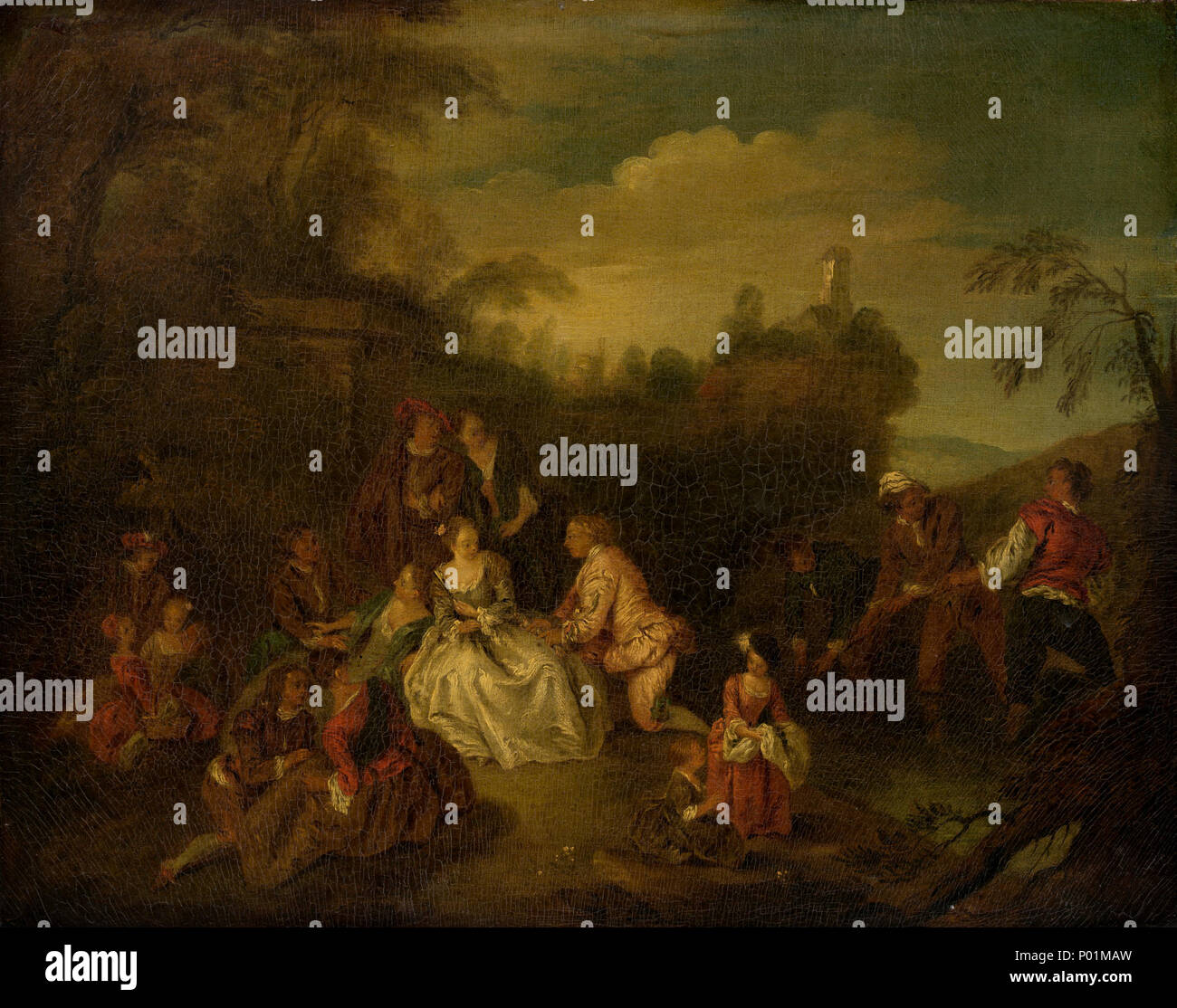 Après Jean-Baptiste Joseph Pater, le don des pêcheurs, 18e ou 19e siècle, huile sur toile, Don de Lewis Einstein 23 Le don de l'un des pêcheurs10902 Datasnake Banque D'Images