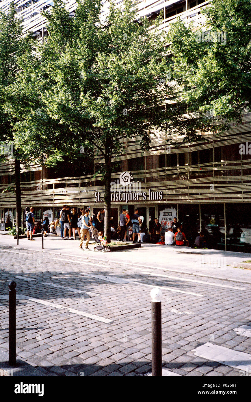 St Christopher's Inn Backpackers Auberge de jeunesse ou Canal,159 rue de Crimée, 75019 Paris, France, Europe. Banque D'Images