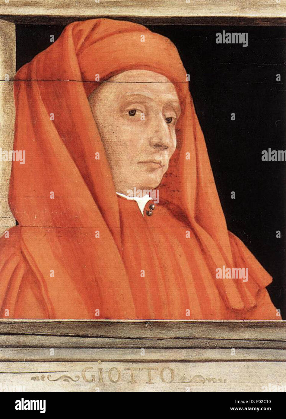 16 15e siècle peintres inconnus - Cinq hommes célèbres (détail) - WGA23920 Banque D'Images