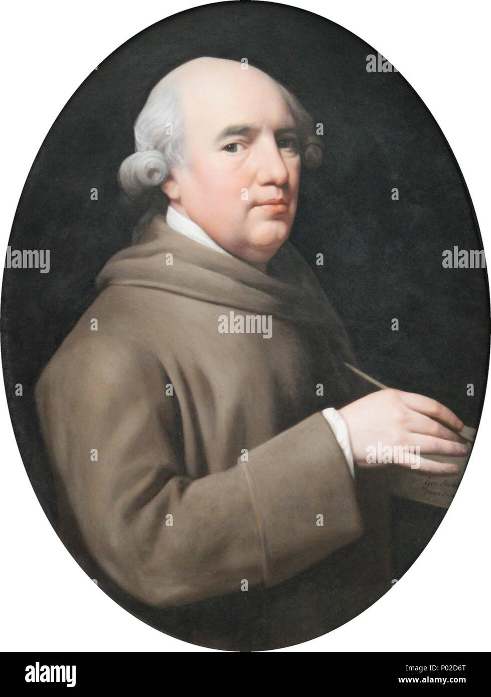 . L'auto-portrait . George Stubbs . 1781 18 George Stubbs - self portrait Banque D'Images
