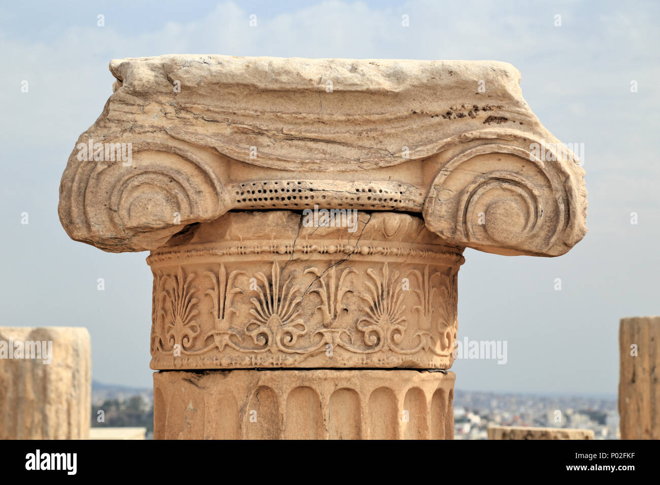 Colonne ionique grec ancien, formulaire de commande, Grèce Banque D'Images