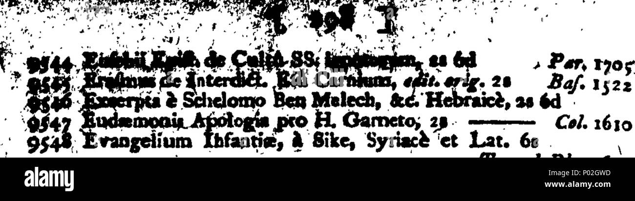 . Anglais : fleuron de livre : un catalogue de rare, splendide, et livres précieux, dans chaque direction générale de la littérature courtoise ; y compris l'ensemble de bibliothèques de la Rev. Harvey, La Fayette ... aussi du Révérend Henry Putman, ... La vente débutera le 19 février, 1798, par John White, ... 31 Un catalogue de rare, splendide, et livres précieux, dans chaque direction générale de la littérature courtoise ; y compris l'ensemble de bibliothèques de la Rev Fleuron T061374-4 Banque D'Images