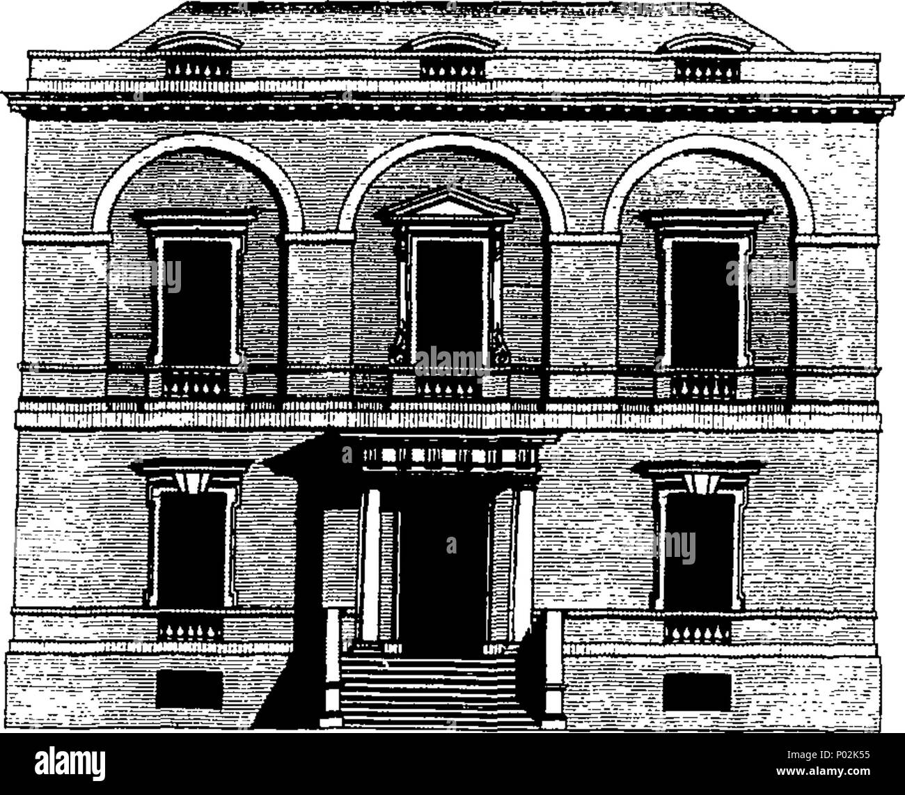 . Anglais : Fleuron du livre : une collection de dessins ou modèles dans l'architecture, contenant de nouveaux plans et élévations des maisons, pour usage général. Avec une grande variété de sections de chambres ; d'une salle commune, à la plus grand et magnifique. leurs décors, à savoir des bases, Surbases, architraves, gèle, et les corniches, bien inriched avec feuillages, frettes et de fleurs, dans un nouveau et grand goût. Avec les marges et moulures pour le revêtement. Tous suffisamment grand pour la pratique. À laquelle sont ajoutés, curieux dessins de pierre et de ponts en bois, s'étendant de 20 pieds à deux cent vingt, dans une arche. Lik Banque D'Images