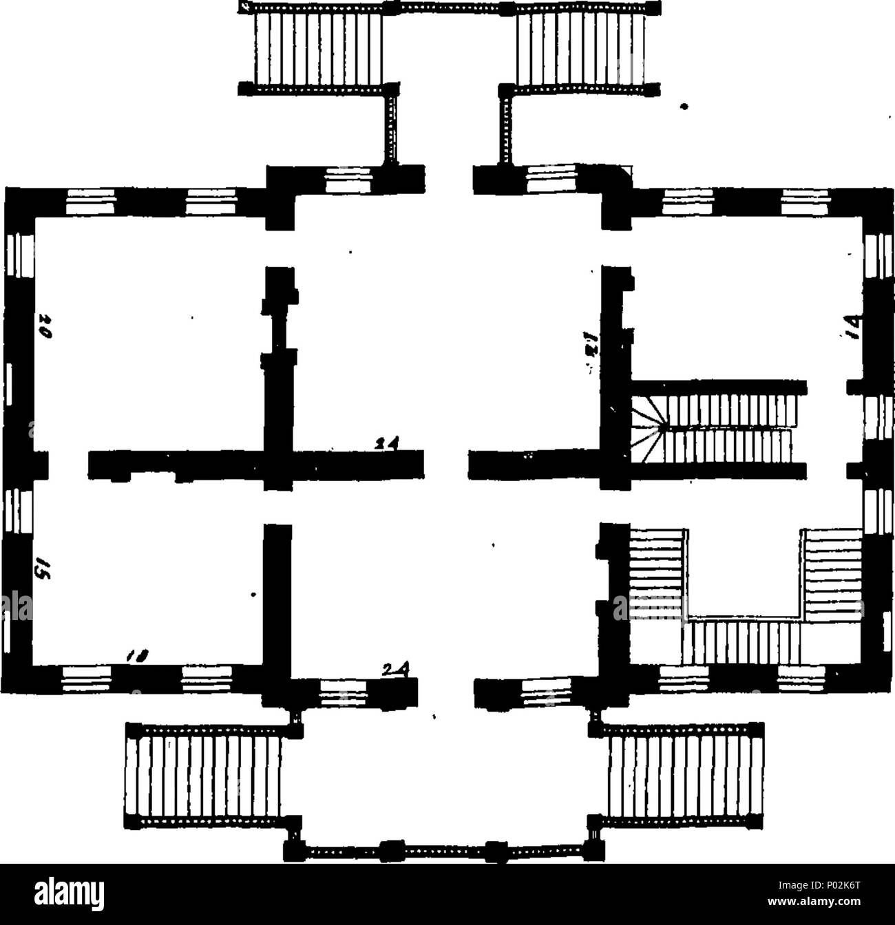 . Anglais : Fleuron du livre : une collection de dessins ou modèles dans l'architecture, contenant de nouveaux plans et élévations des maisons, pour usage général. Avec une grande variété de sections de chambres ; d'une salle commune, à la plus grand et magnifique. leurs décors, à savoir des bases, Surbases, architraves, gèle, et les corniches, bien inriched avec feuillages, frettes et de fleurs, dans un nouveau et grand goût. Avec les marges et moulures pour le revêtement. Tous suffisamment grand pour la pratique. À laquelle sont ajoutés, curieux dessins de pierre et de ponts en bois, s'étendant de 20 pieds à deux cent vingt, dans une arche. Lik Banque D'Images
