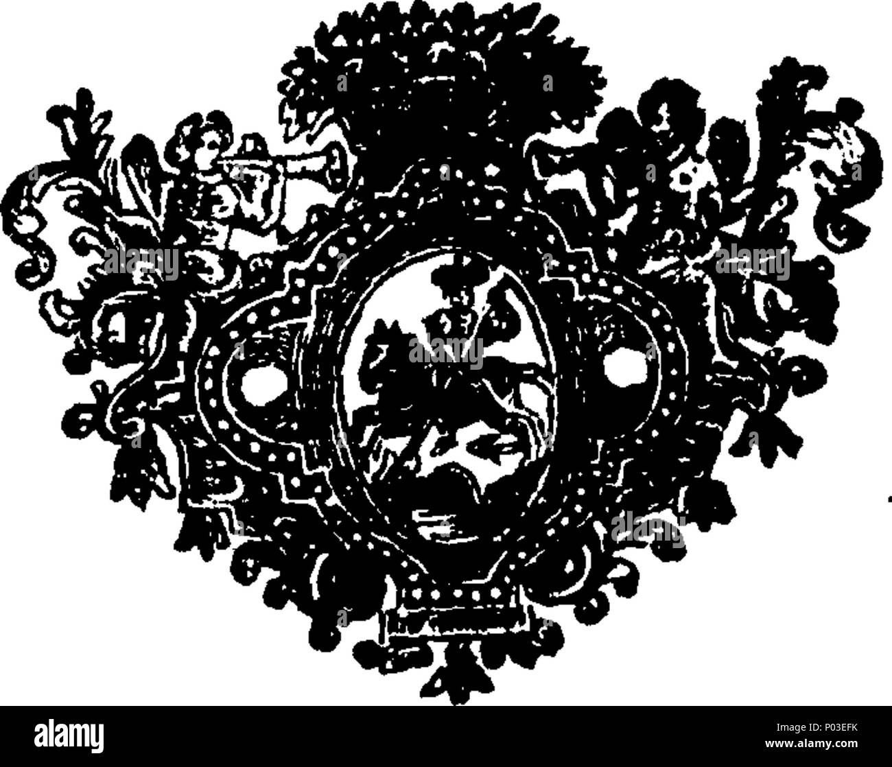 . Anglais : Fleuron du livre : une chronologie de certains accidents mémorables, de la création du monde, à l'année 1754. 36 Une chronologie de certains accidents mémorables, de la création du monde, à l'année 1754. Fleuron T129162-1 Banque D'Images