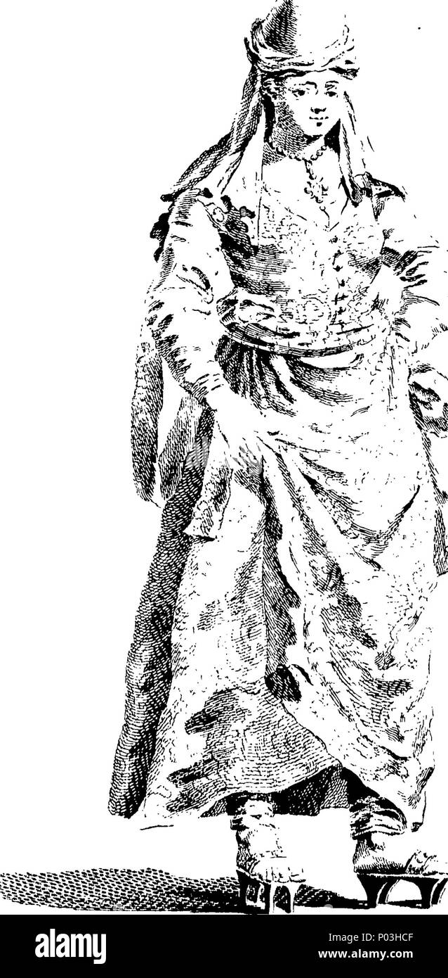 . Anglais : Fleuron du livre : une collection de robes de différentes nations, antient et moderne. En particulier les anciennes robes. Après les dessins de Holbein, Vandyke, Hollar, et d'autres. Avec un compte de la part des autorités, ... et quelques courtes remarques historiques ... À laquelle sont ajoutés les habitudes des personnages principaux sur la scène anglaise. ... 48 Une collection des robes de différentes nations, et antient Fleuron moderne T088921-11 Banque D'Images