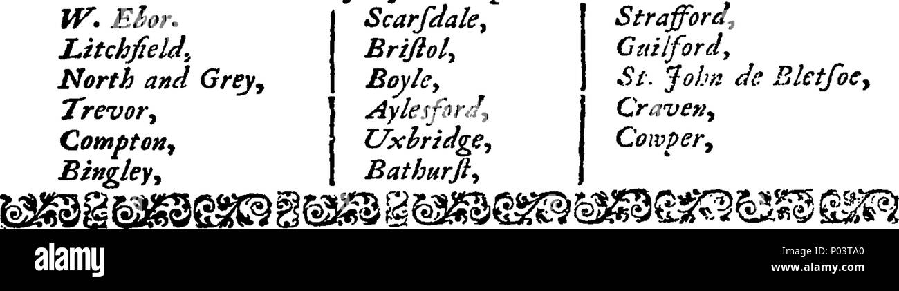 . Anglais : Fleuron du livre : une collection de compleat les protestations des Lords durant la dernière session du Parlement. 61 Une collection de compleat les protestations des Lords durant la dernière session du Parlement. Fleuron T186969-7 Banque D'Images