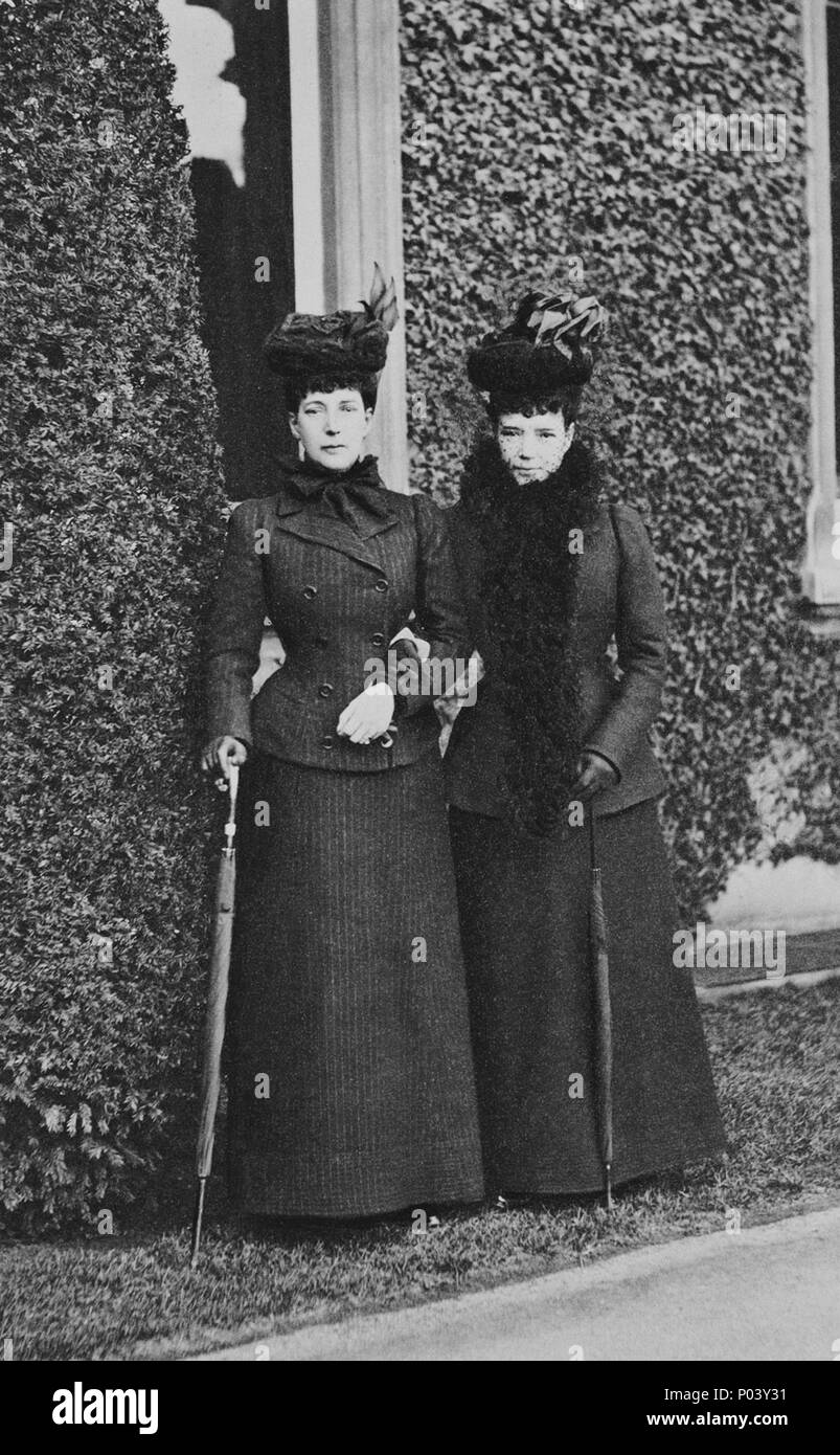 . Anglais : La Reine Alexandra et l'Impératrice Maria Feodorovna . 1900. Inconnu 86 La Reine Alexandra et l'Impératrice Maria Feodorovna Banque D'Images