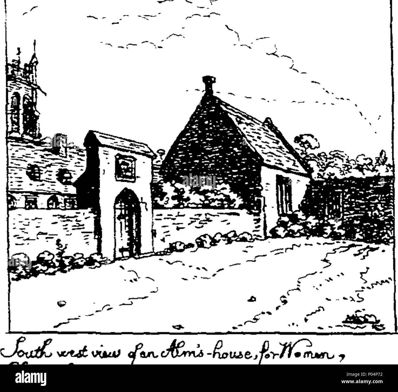 . Anglais : fleuron de livre : UN authentick compleat et histoire de la ville et de l'Abbaye de Glastonbury. La magnificence et la gloire de ce qui était autrefois l'admiration de toute l'Europe. ... Par un médecin. 58 Un compleat et authentick histoire de la ville et l'Abbaye de Glastonbury Fleuron T075124-13 Banque D'Images