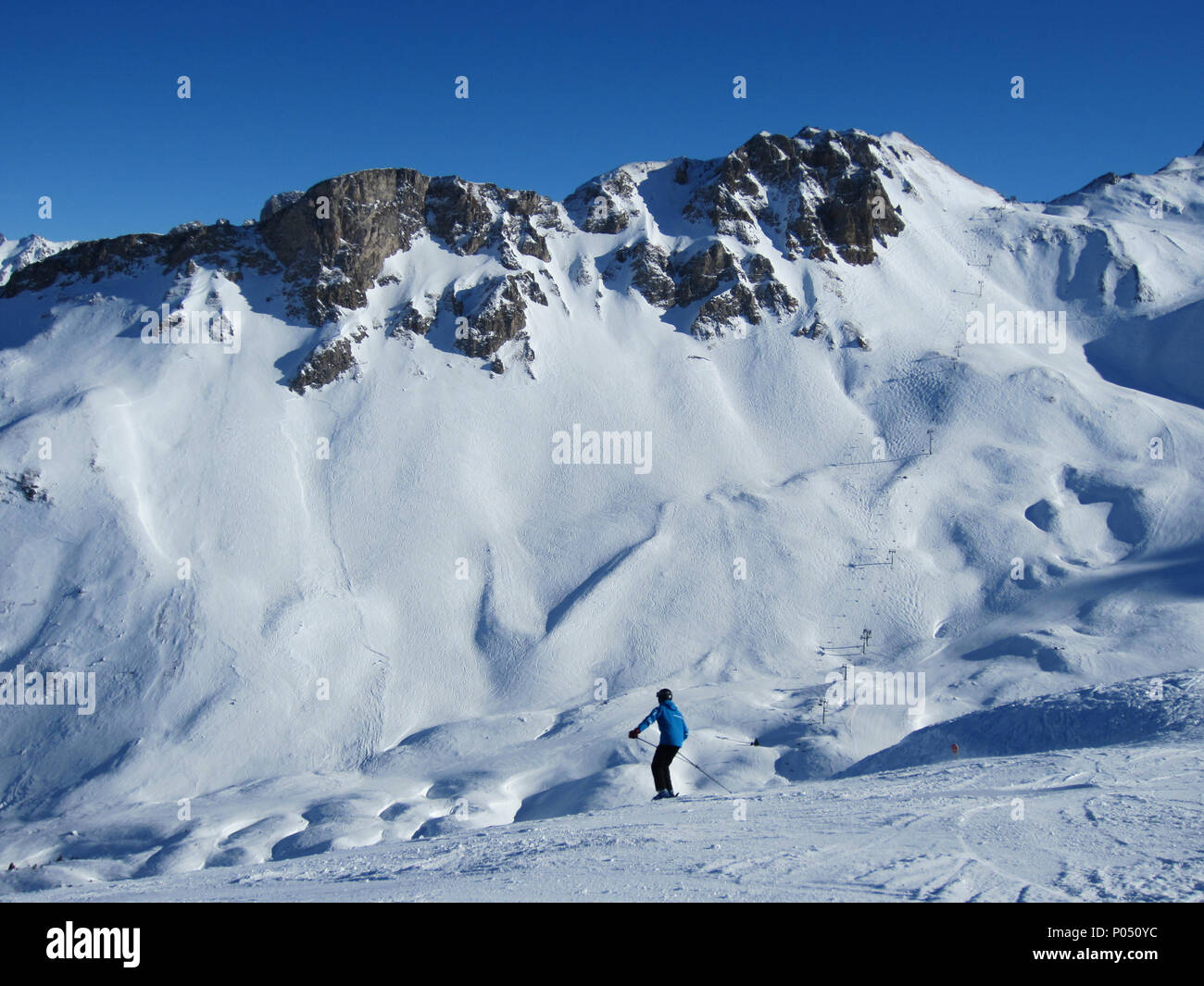 Les 3 Vallées, France Banque D'Images