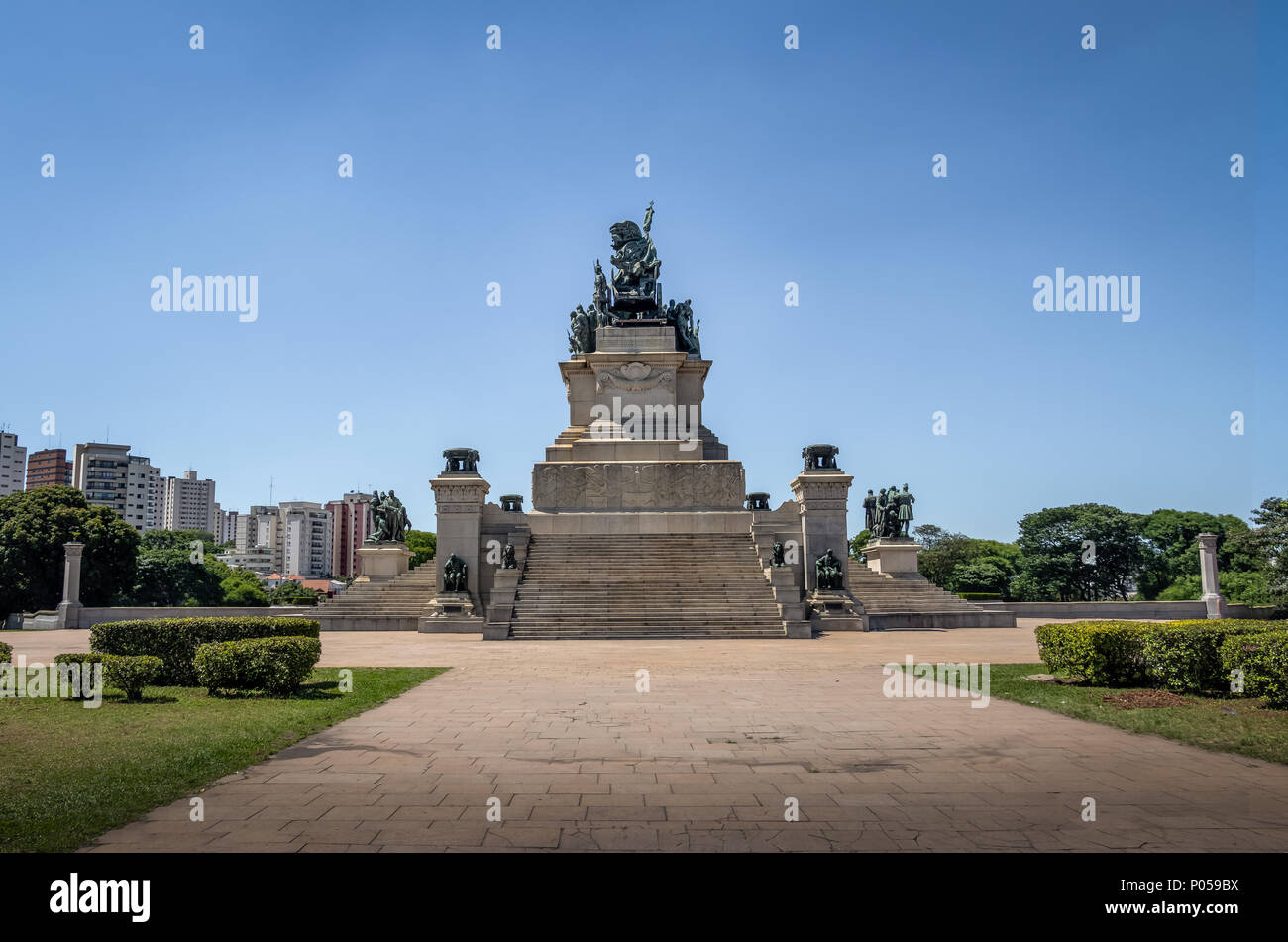 Monument de l'indépendance du Brésil du Parc de l'indépendance (Parque da Independência) à Ipiranga - Sao Paulo, Brésil Banque D'Images