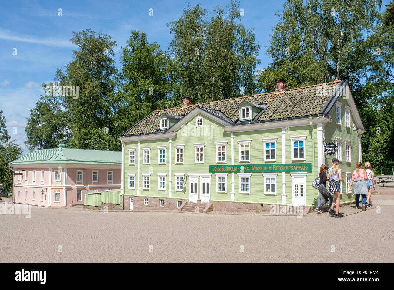 Ville miniature à Astrid Lindgrens monde. C'est un parc à thème en Suède basé sur les contes et récits par Astrid Lindgren. Banque D'Images
