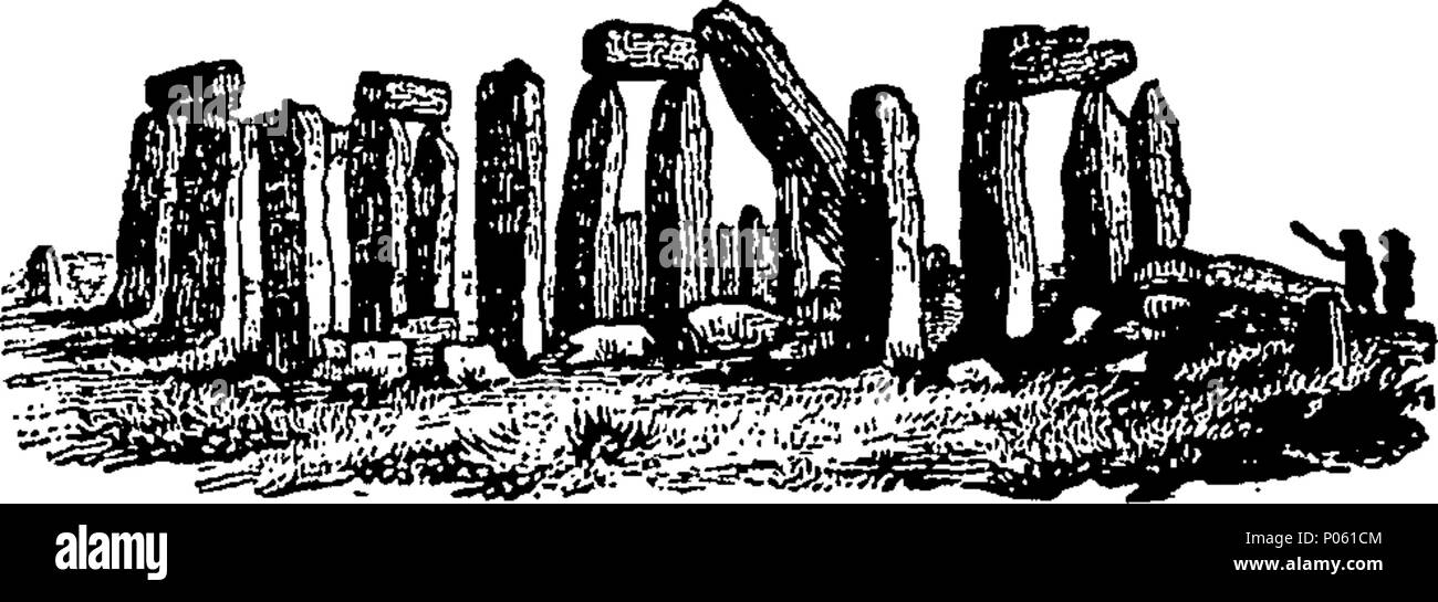 . Anglais : Fleuron du livre : une description de Stonehenge, dans la plaine de Salisbury ; extraits de l'œuvre des plus éminents auteurs : avec quelques observations sur cette moderne structure splendide : à laquelle est ajouté, un compte de la chute de trois pierres, 3 janvier 1797. 84 Une description de Stonehenge Fleuron N007179-6 Banque D'Images