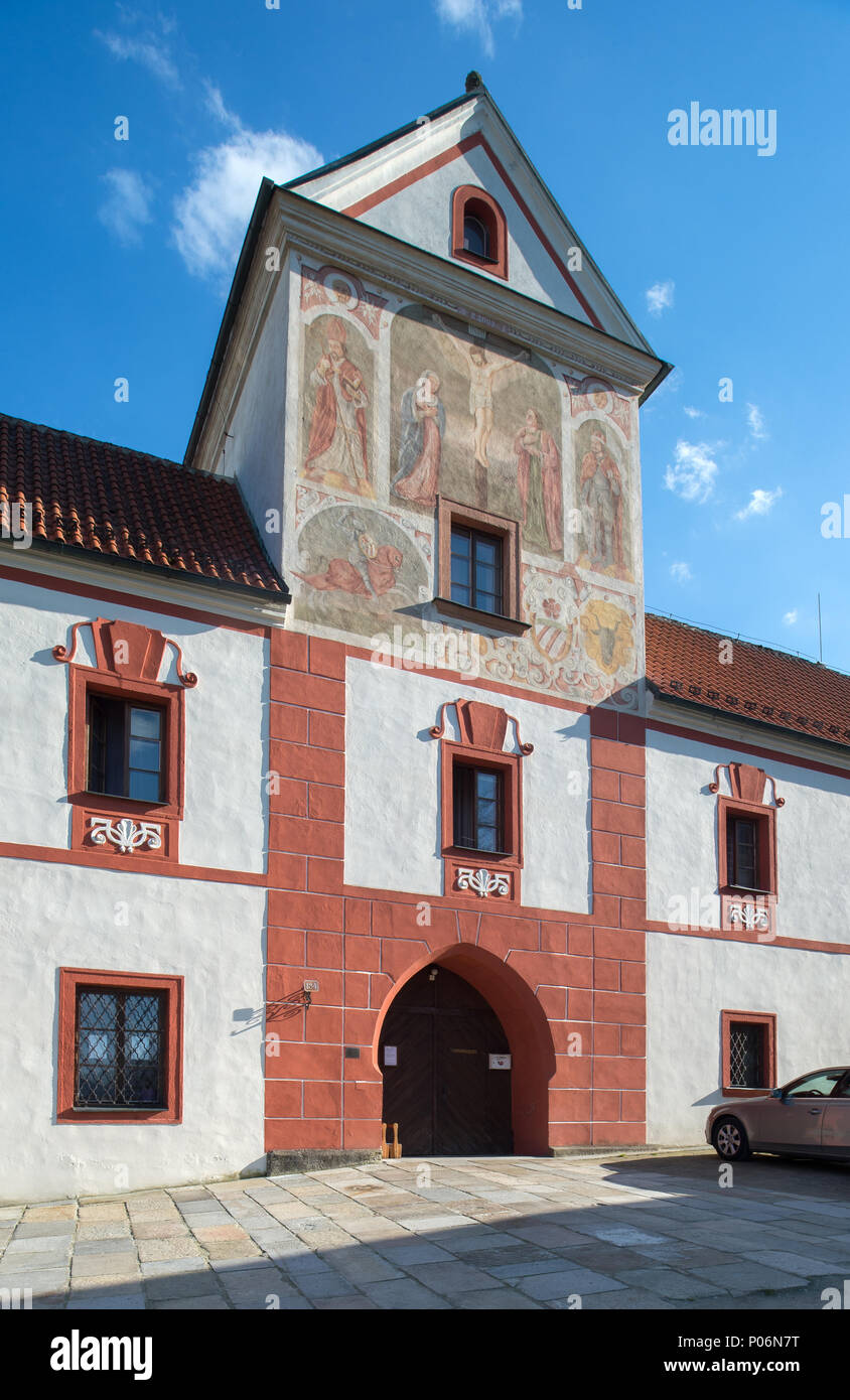 Hohenfurth, République tchèque, de la bibliothèque du monastère Monastère Vyšší Brod Banque D'Images