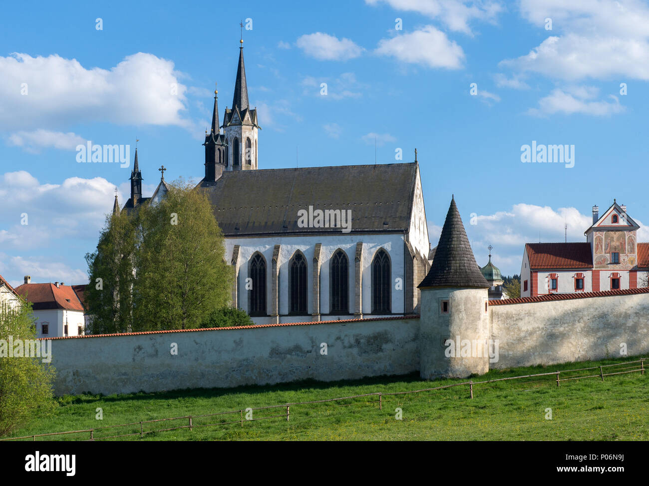 Hohenfurth, la République tchèque, l'église du monastère de la monastère Vyšší Brod Banque D'Images
