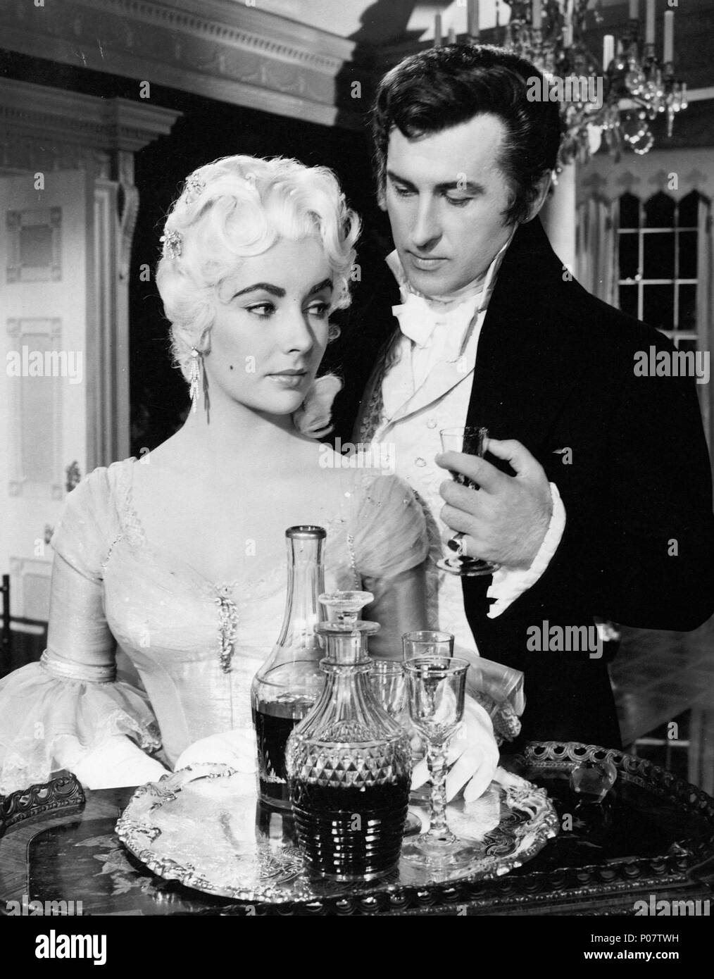 Titre original : BEAU BRUMMELL. Titre en anglais : BEAU BRUMMELL. Directeur de film : CURTIS BERNHARDT. Année : 1954. Stars : ELIZABETH TAYLOR, STEWART GRANGER. Credit : M.G.M / Album Banque D'Images