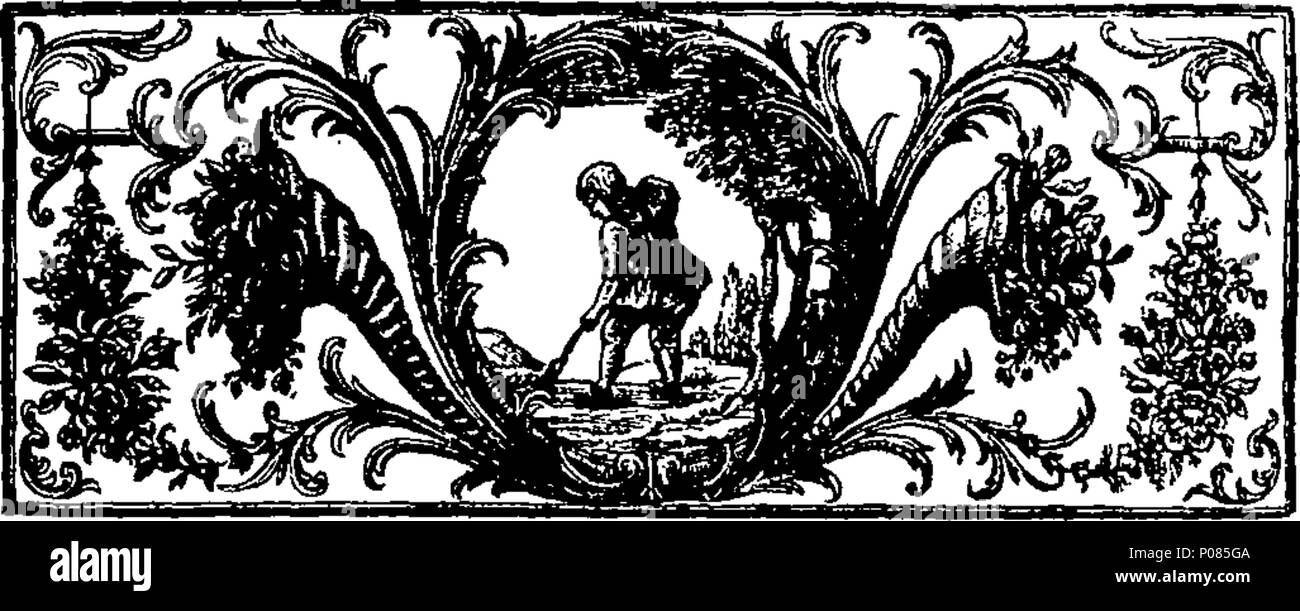 . Anglais : Fleuron du livre : Albion's Triumph. Une ode, occasionné par l'heureux succès de Sa Majesté sur le Maine. Dans la strophe de Spencer. 274 le triomphe de Albion Fleuron N001619-2 Banque D'Images