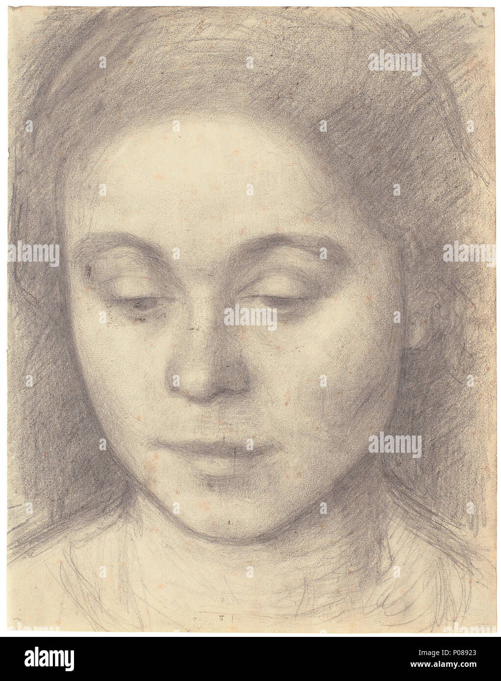 Pc4-13-12-04 00685 Portraet af, Ida kunstnerens kone Banque D'Images Pc4-13-12-04 00685 Portraet af, Ida kunstnerens kone Banque D'Images