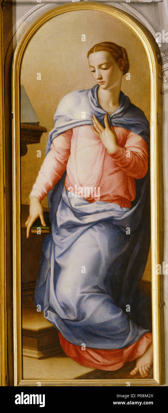 . Vierge de l'annonciation . Agnolo Bronzino 1564 272 - Vierge de l'Annonciation - Google Art Project Banque D'Images