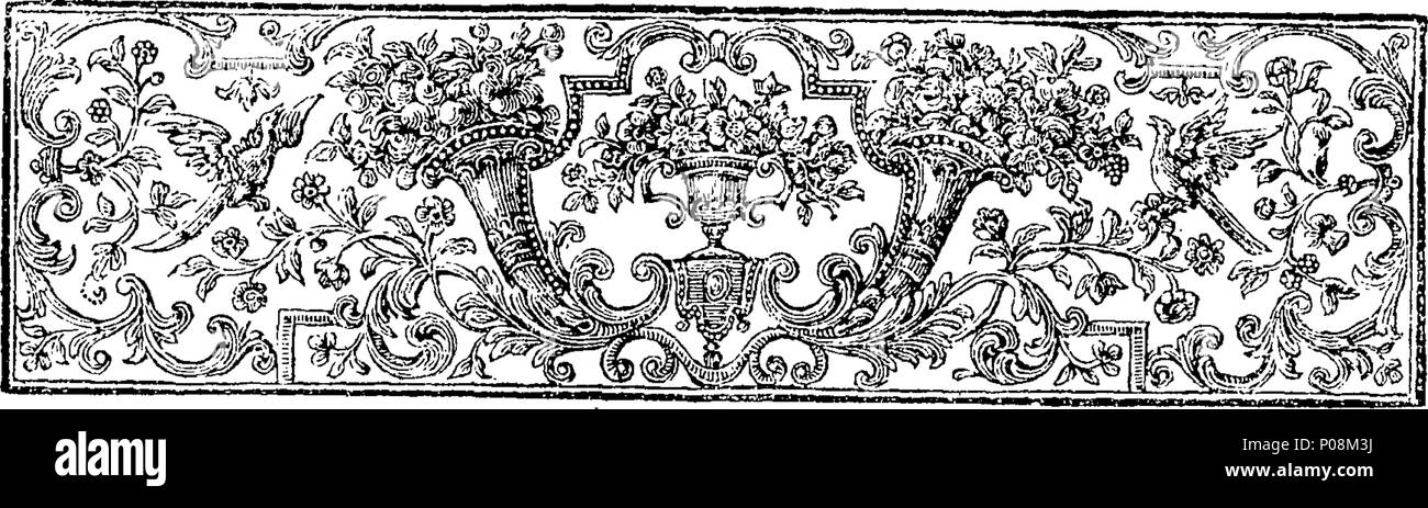 . Anglais : Fleuron du livre : une lettre à M. Tickell. Occasionnés par le décès du très honorable Joseph Addison, Esq ; par E. Young, L L. D. Fellow de All-Soul's College, Oxon. 123 Une lettre à M. Tickell Fleuron T061484-3 Banque D'Images