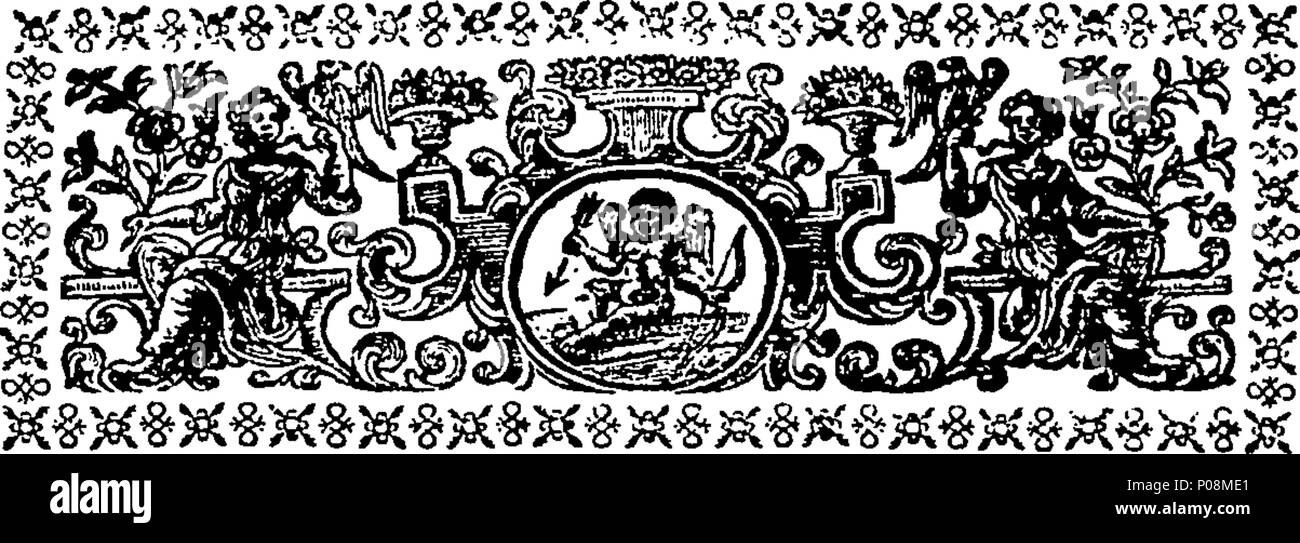 . Anglais : Fleuron du livre : Salomon : Rezon Ahiman : ou, une aide à un frère ; qui fais l'excellence de secret, ... Avec le temple de Salomon un oratorio, comme il a été réalisé pour le bénéfice de la libre-maçons. Par le Frère Laurence Dermott, Sec. Salomon : Rezon Ahiman 272- ou Fleuron N029512-6 Banque D'Images