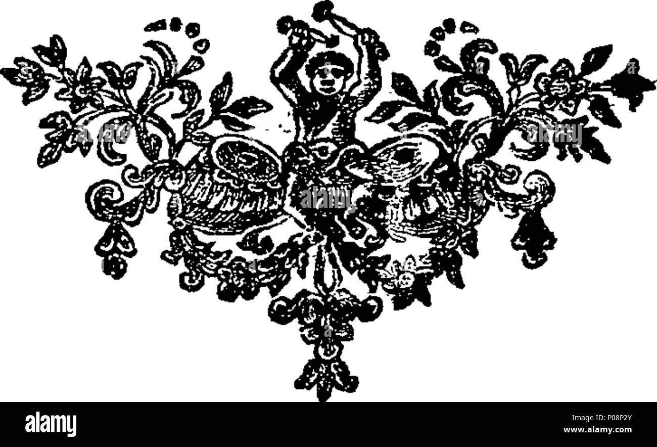 . Anglais : Fleuron du livre : une lettre au très honorable l'E---l de T---q---r. 126 une lettre au très honorable le E-l de T-q-r. Fleuron T038409-1 Banque D'Images