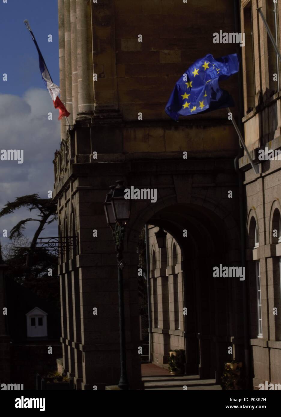 Rues de Domfont Banque D'Images