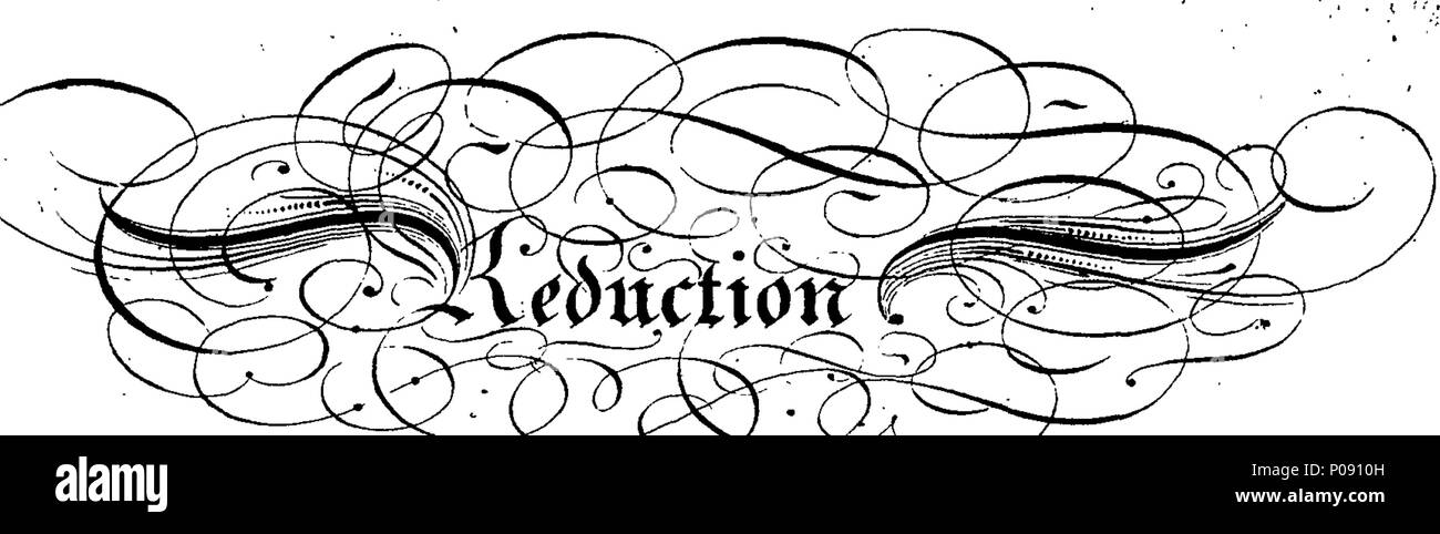 . Anglais : fleuron de livre : un nouveau livre de arithmetick jeu. Contenant des titres, des tableaux, des définitions et des notes, des plus nécessaire que les règles de l'art. étant curieusement orné de variété de calligraphie et le commandement de la main. Dans la plus libre et la façon naturelle par William Kippax ... 144 Un nouveau livre de arithmetick jeu Fleuron T118631-29 Banque D'Images