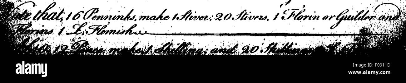 . Anglais : fleuron de livre : un nouveau livre de arithmetick jeu. Contenant des titres, des tableaux, des définitions et des notes, des plus nécessaire que les règles de l'art. étant curieusement orné de variété de calligraphie et le commandement de la main. Dans la plus libre et la façon naturelle par William Kippax ... 144 Un nouveau livre de arithmetick jeu Fleuron T118631-53 Banque D'Images