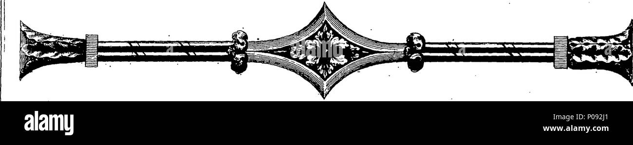 . Anglais : fleuron de livre : un accompagnement à l'élaboration du sellier et Cabinet-Maker-livre. Contenant une variété d'ornements utile pour les apprenants à copier de, mais particulièrement adapté à l'armoire et chaise branches : l'exposition de dessins originaux et de nouvelles chaises, Fenêtre double piliers, corniches, Président Splads, et autres ornements, calculé pour l'aider dans les décorations des branches, avec des instructions en lettre-presse. Par Thomas Sheraton, Cabinet-Maker. 288 un accompagnement à l'élaboration du sellier et Cabinet-Maker-livre Fleuron T225942-8 Banque D'Images