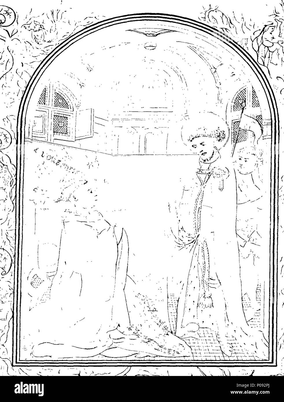 . Anglais : fleuron de livre : un compte d'un riche missel lumineux exécuté pour John duc de Bedford, régent de France sous Henri VI. et après dans la possession de la fin de la duchesse de Portland. 288 un compte d'un riche missel lumineux exécuté pour John duc de Bedford, régent de France sous Henri VI Fleuron T147194-2 Banque D'Images