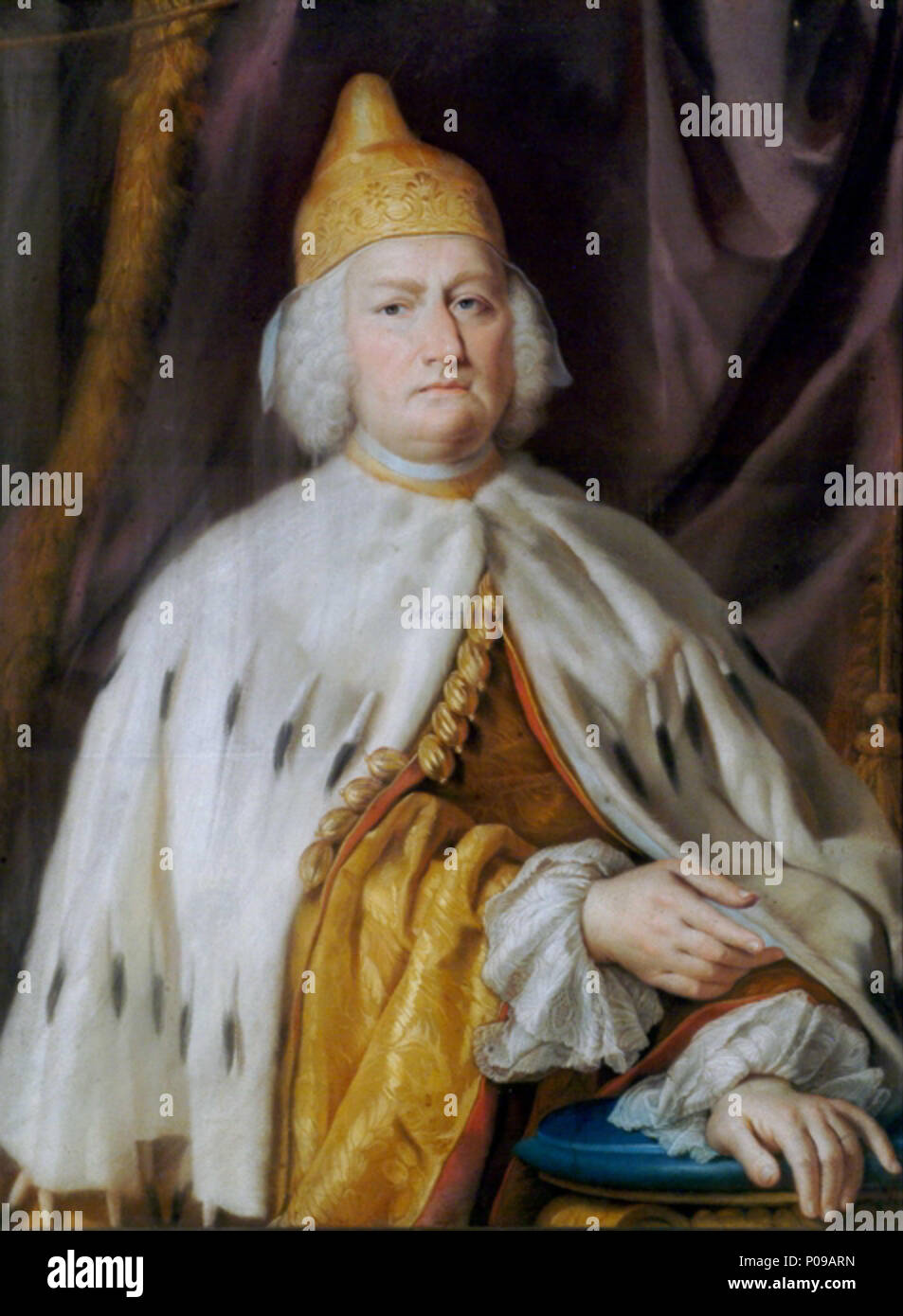 . Portrait d'Alvise Giovanni Mocenigo . L'Italien : Ritratto di Doge Alvise IV Mocenigo Portrait du Doge Alvise IV Mocenigo . 1763282 Alvise Mocenigo IV Banque D'Images