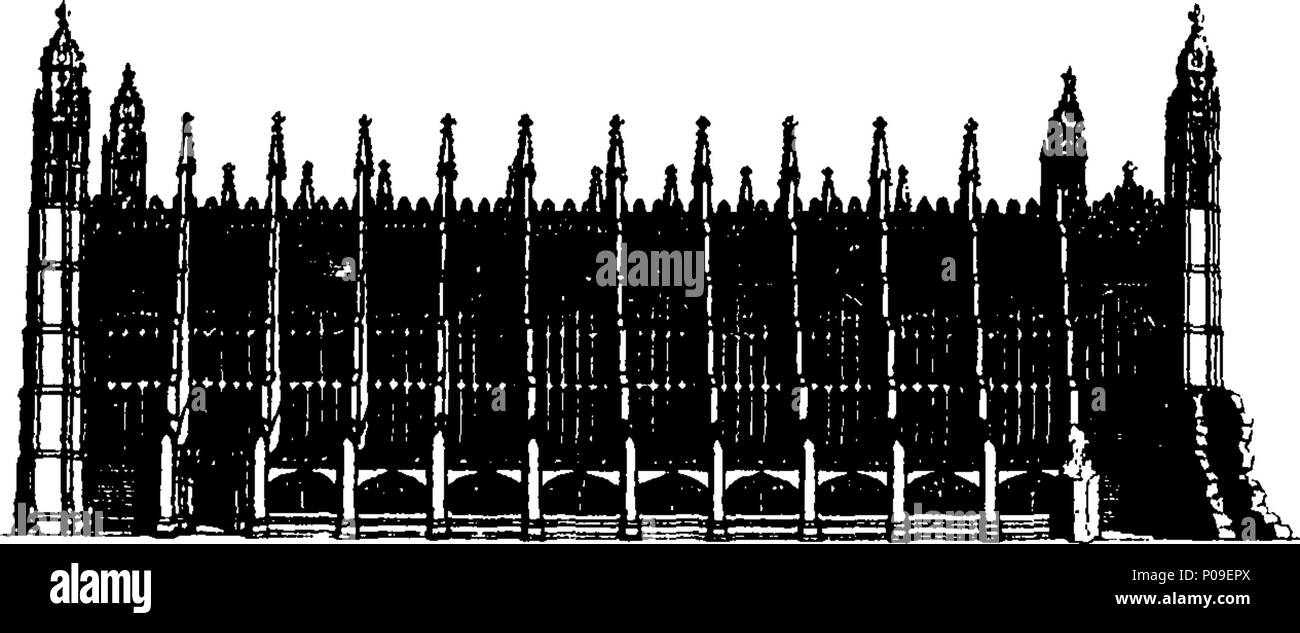 . Anglais : fleuron de livre : un compte d'College-Chapel du Roi, à Cambridge ; y compris un bref historique de la fondation des deux collèges, et du Roi : Eton et contenant, bien que brièvement, les articles suivants : I. Un extrait de la volonté du fondateur, relatives à la finition de la chapelle ; (avec une parenthèse concernant le Collège) II. Un rapport particulier de l'évolution de cet édifice, sous le règne de ces rois qui ont contribué à le remplir. III. L'utilisation originale des Vestries de chaque côté du bâtiment. Certaines très anciennes inscriptions sur les pierres tombales en leur sein Banque D'Images