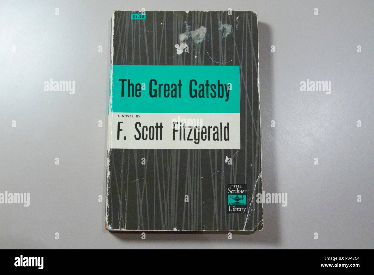 Une vieille copie de Gatsby le Magnifique de F. Scott Fitzergerald Banque D'Images