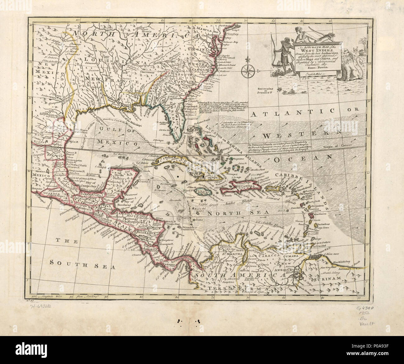 294 Une carte précise des Antilles. Tirées des meilleures autorités, assistée par le plus moderne approuvé les cartes et diagrammes, et réglementés par des observations astronomiques. 74693282 LOC Banque D'Images