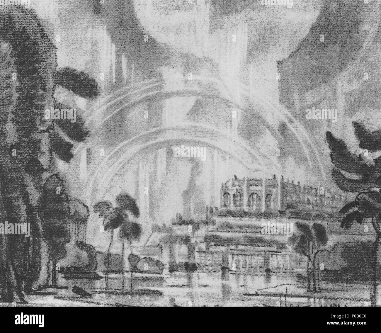 . Константи́на Фёдоровича картины Русский : Богае́вского (1872 - 1943), 1-пейзажиста русского художника - . avant 1947. Konstantin Bogaevsky Bogaevsky 15 l'Arc en Ciel Banque D'Images