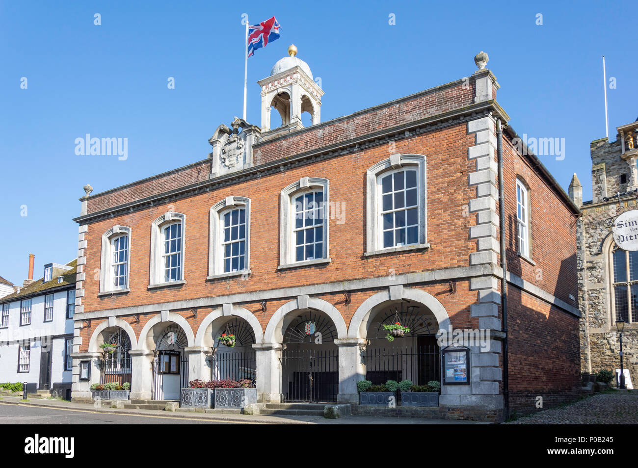 Bâtiment du conseil de ville de seigle, Market Street, Rye, East Sussex, Angleterre, Royaume-Uni Banque D'Images