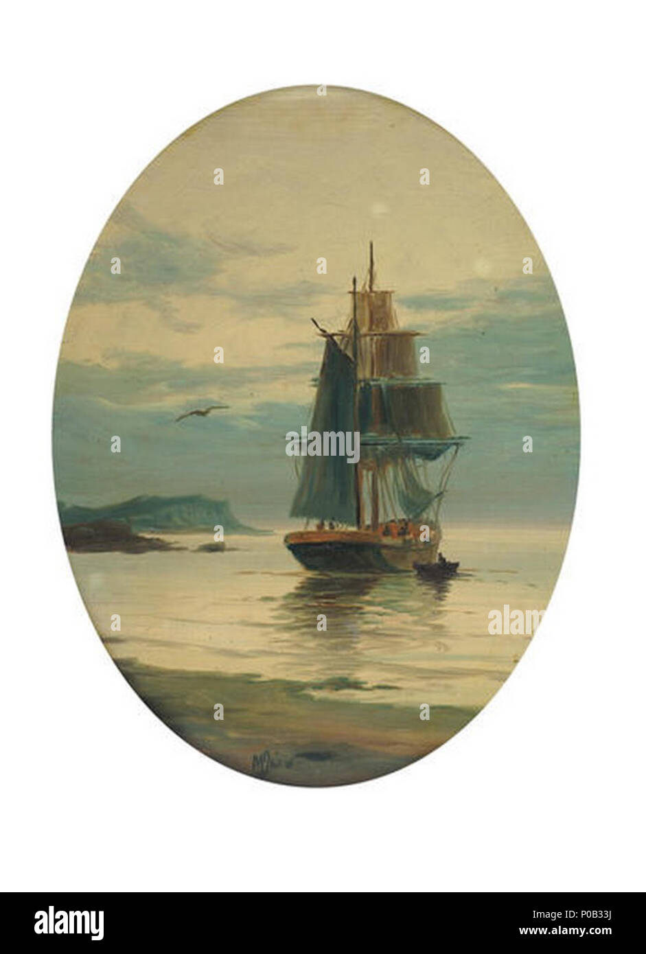 . Anglais : Bateau à voile . 1912 99 THON-1 Banque D'Images