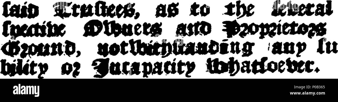 . Anglais : Fleuron du livre : une loi pour réparer la route, menant de la ville de Clonmell, dans le comté de Tipperary, bien que les villes de Feathard Killinall et, dans le comté, à la ville de Hurlingford, dans le comté de Kilkenny. 299 Une loi pour réparer la route Fleuron N056309-4 Banque D'Images