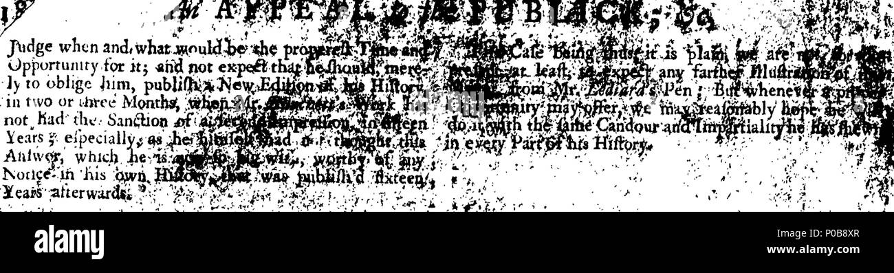 . Anglais : fleuron de livre : Un appel à la publick ; ou, Burchett et Lediard compar'd : être un examen impartial et juste, parallèle entre M. Burchett's Compleat histoire des transactions plus remarquable en mer, &c. et M. Lediard Naval de l'histoire de l'angleterre, ... Par un amoureux de la vérité, et un ami à ces deux auteurs. 308 Un appel à la publick ; ou Fleuron T114591-6 Banque D'Images