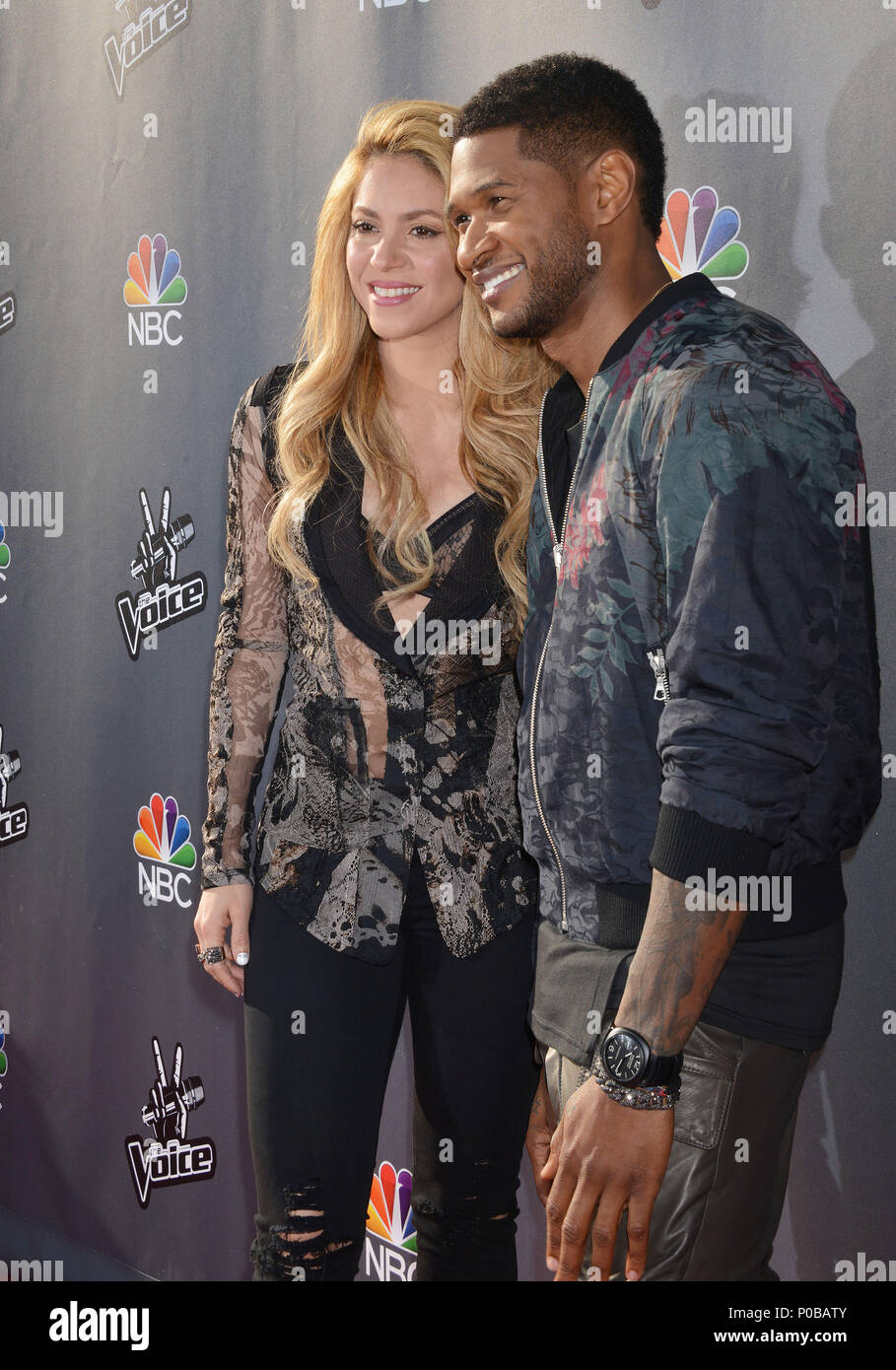 Shakira et Usher : We'Re Retour La voix au parti Sayers Club à Los Angeles. Shakira et Usher 143 cas à Hollywood Life - Californie, Red Carpet Event,  USA, Cinéma, Célébrités, photographie, Bestof,