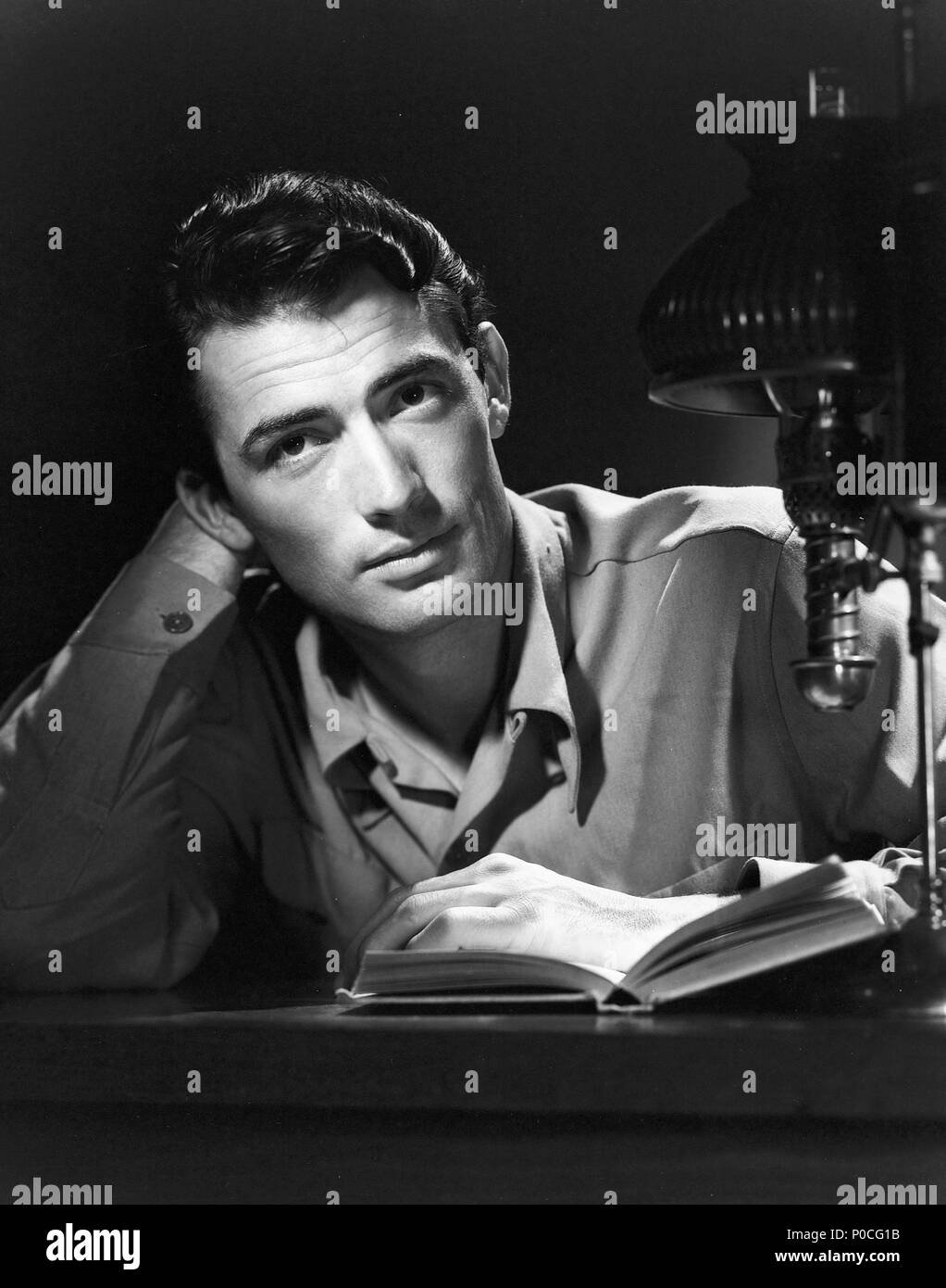 Stars : Gregory Peck. Credit : BACHRACH, ERNEST / Album Banque D'Images