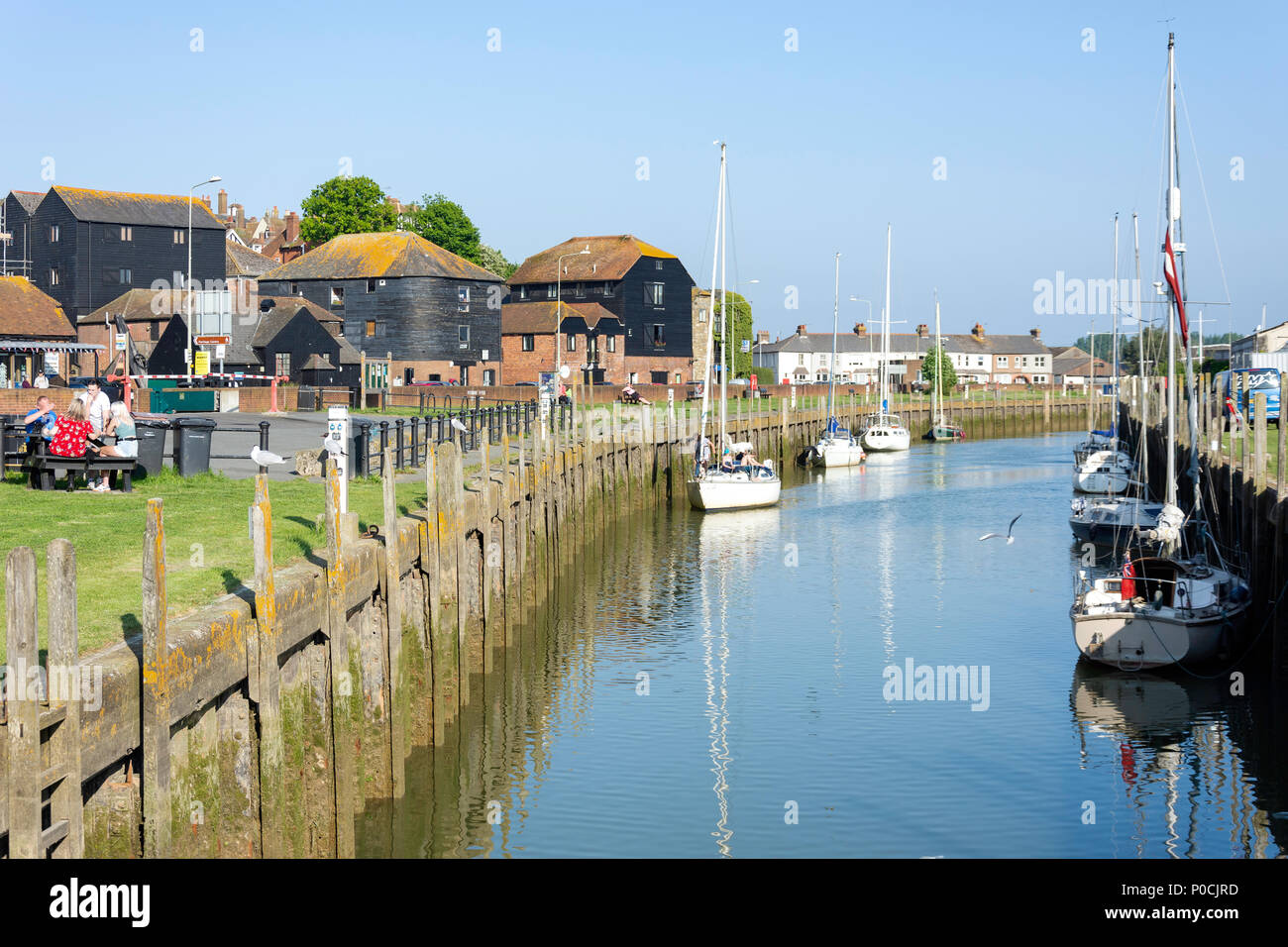 Le seigle Strand Quay sur la rivière Brede, Rye, East Sussex, Angleterre, Royaume-Uni Banque D'Images